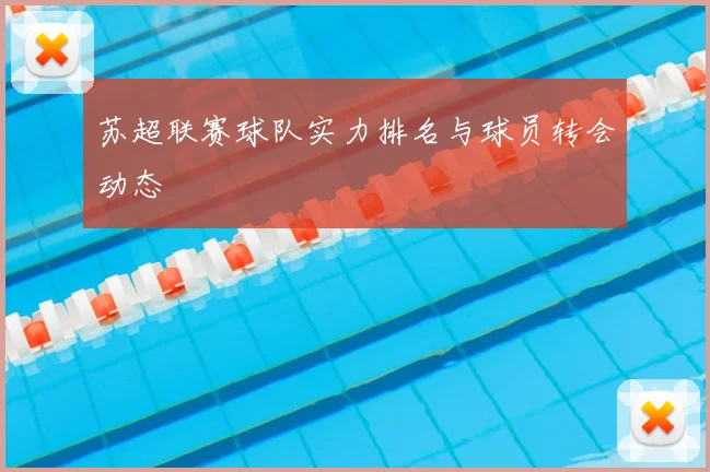苏超联赛球队实力排名与球员转会动态